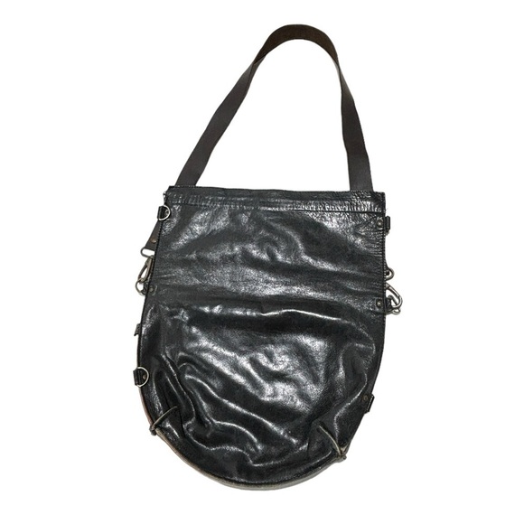 Maii Ltd black and gray leather hobo bag - Picture 2 of 16
